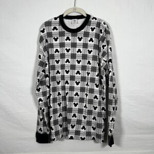 Disney Hanna Andersson Mickey Mouse Disney Top XL Organic Cotton Plaid Long
